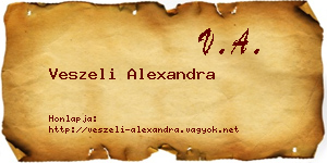 Veszeli Alexandra névjegykártya